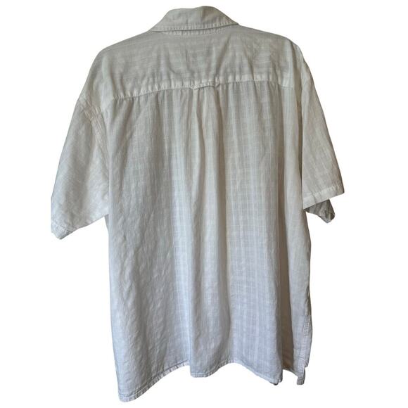 Orvis Embroidered Short Sleeve Button Up Shirt Men’s XXL White Cotton - Picture 3 of 7